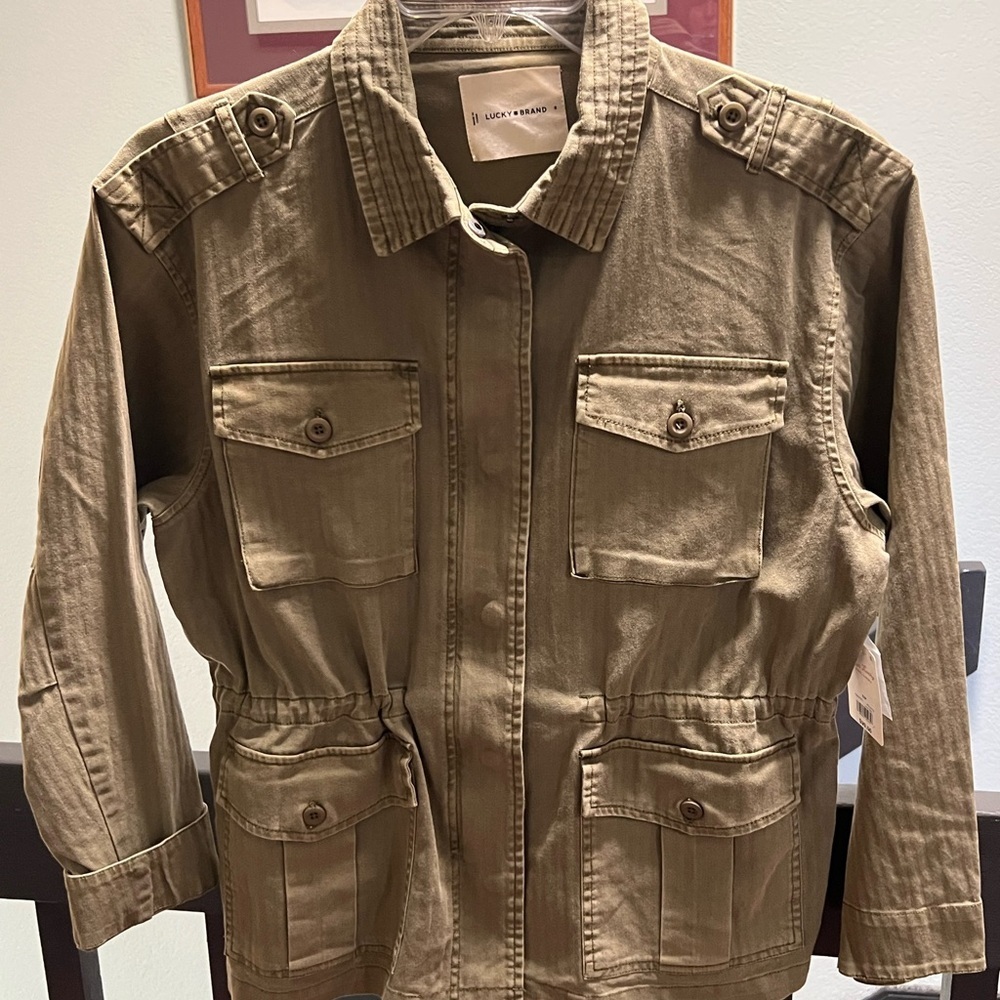 Lucky Brand Khaki Utility Jacket NWT#212